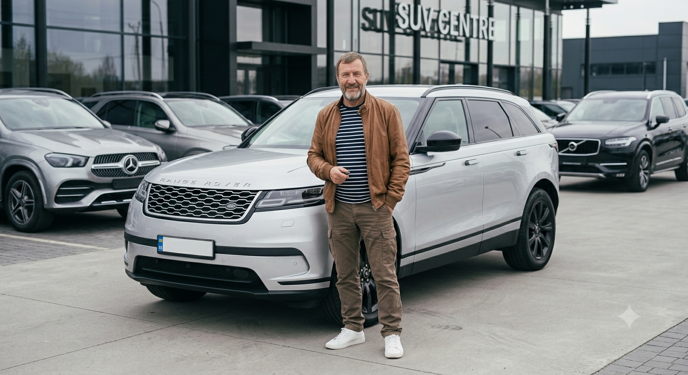 Марсель Цеподай на огляді авто перед пригоном з аукціону